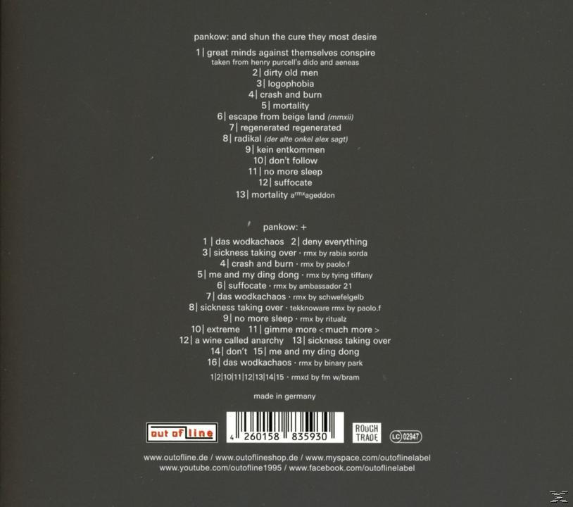 Pankow - And Shun The Cure They Most Desire (Ltd)  - (CD)