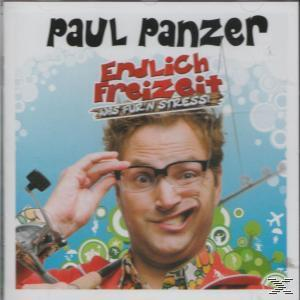 Albumcover. Mann mit Brille hält Angelrute. Text oben. Himmelshintergrund.