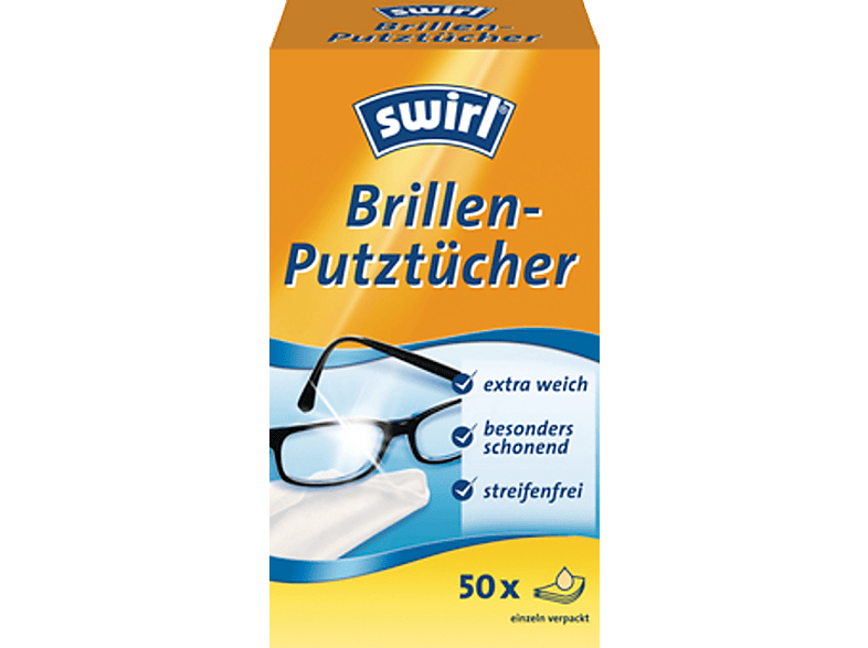 SWIRL 172368 Brillenputztücher Weiss 50Stk
