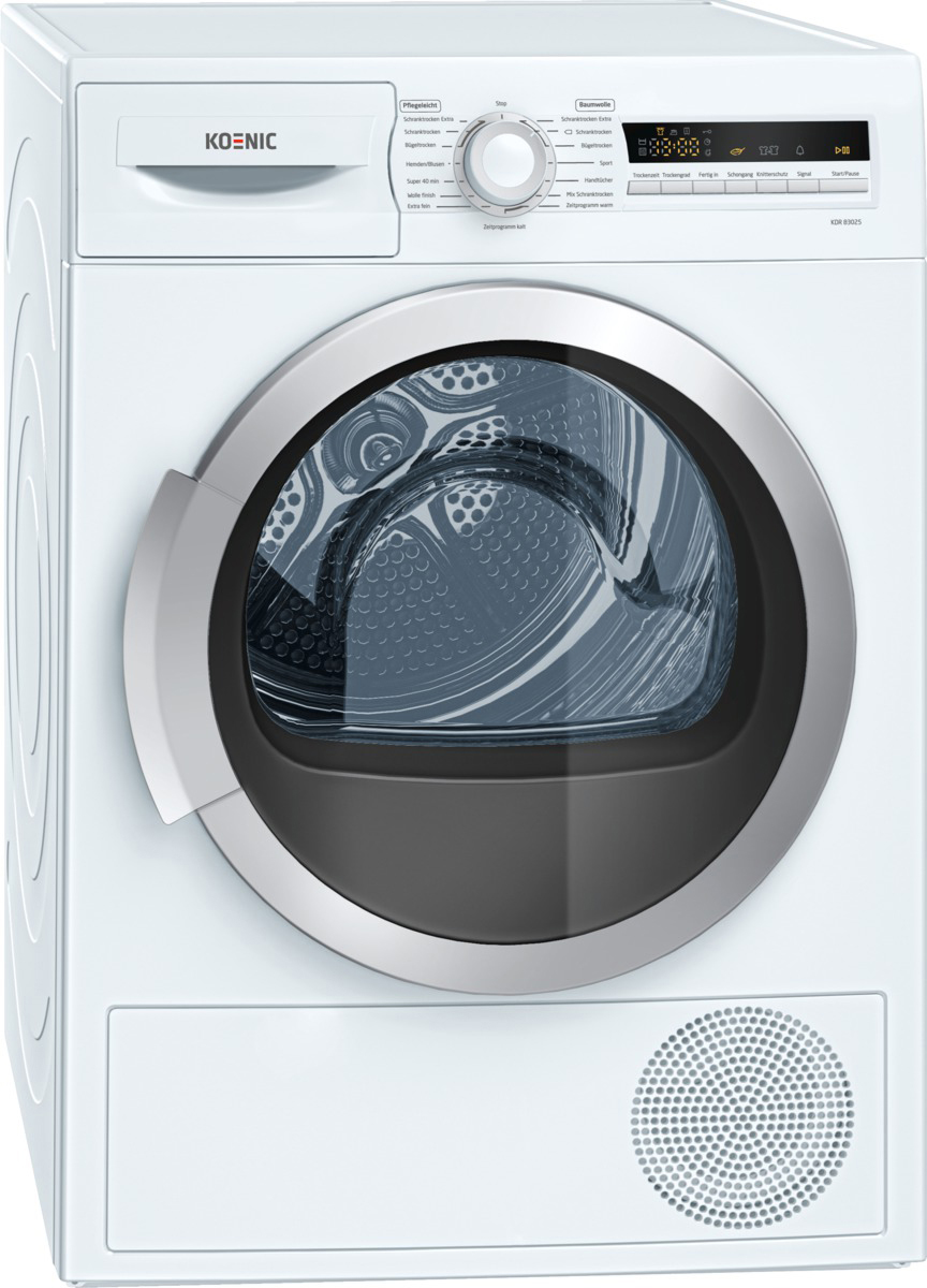 KOENIC KDR 83025 (Spektrum: A+++ - D) A++ Wärmepumpentrockner (8 kg, A++, Weiß)