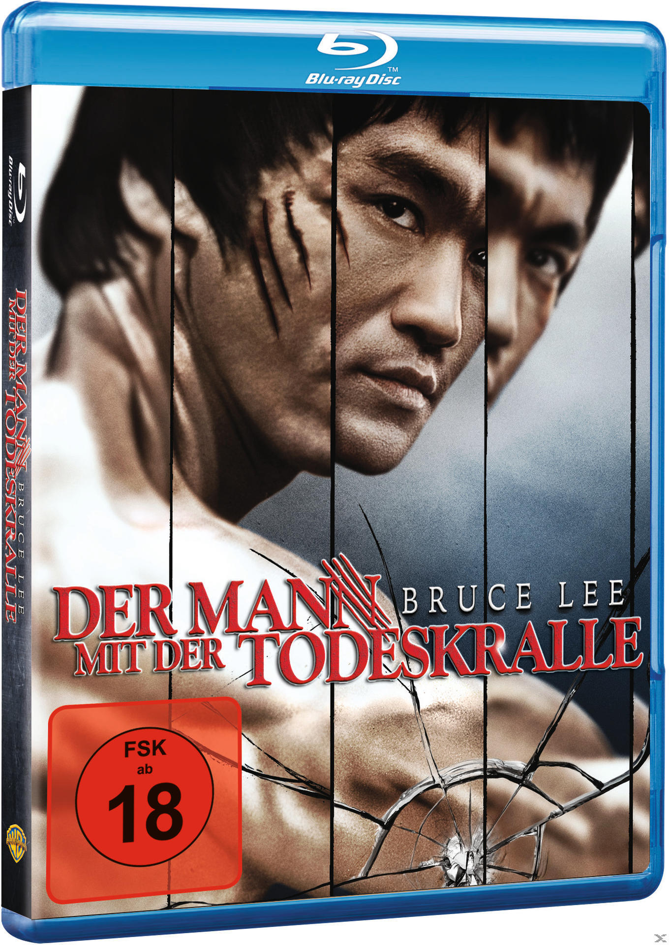 Ein blauer Blu-ray-Case mit einem Männergesicht und Filmtitel.