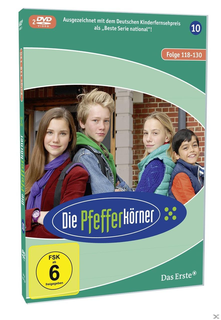 DVD-Cover. Vier junge Leute auf dem Cover. Der Titel ist Die Pfefferkörner.