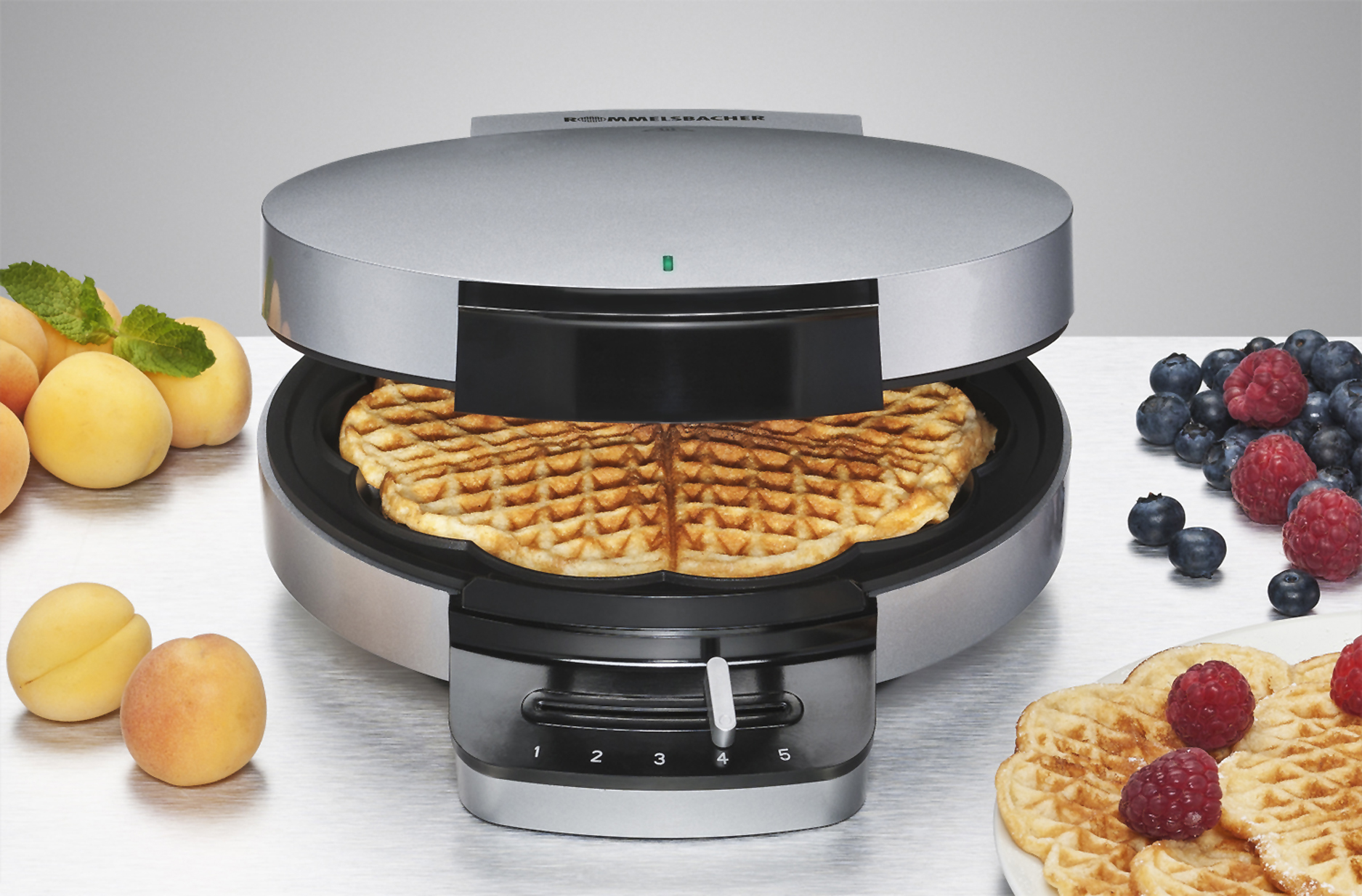 ROMMELSBACHER WA 750 - Waffeleisen (Silber)