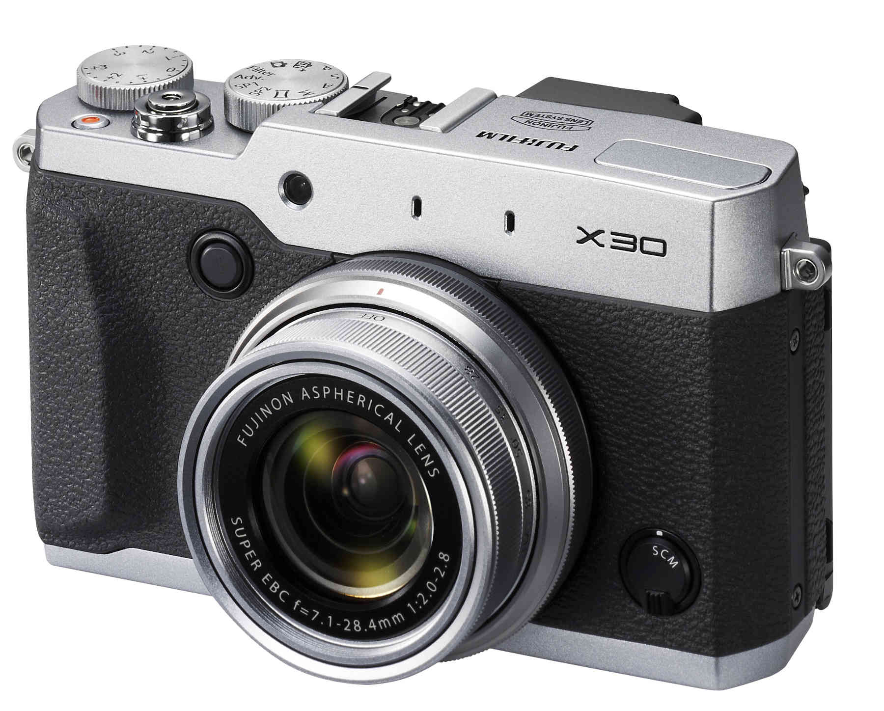 FUJIFILM X30 Kompaktkamera Silber, 4x opt. Zoom, Farb-LCD