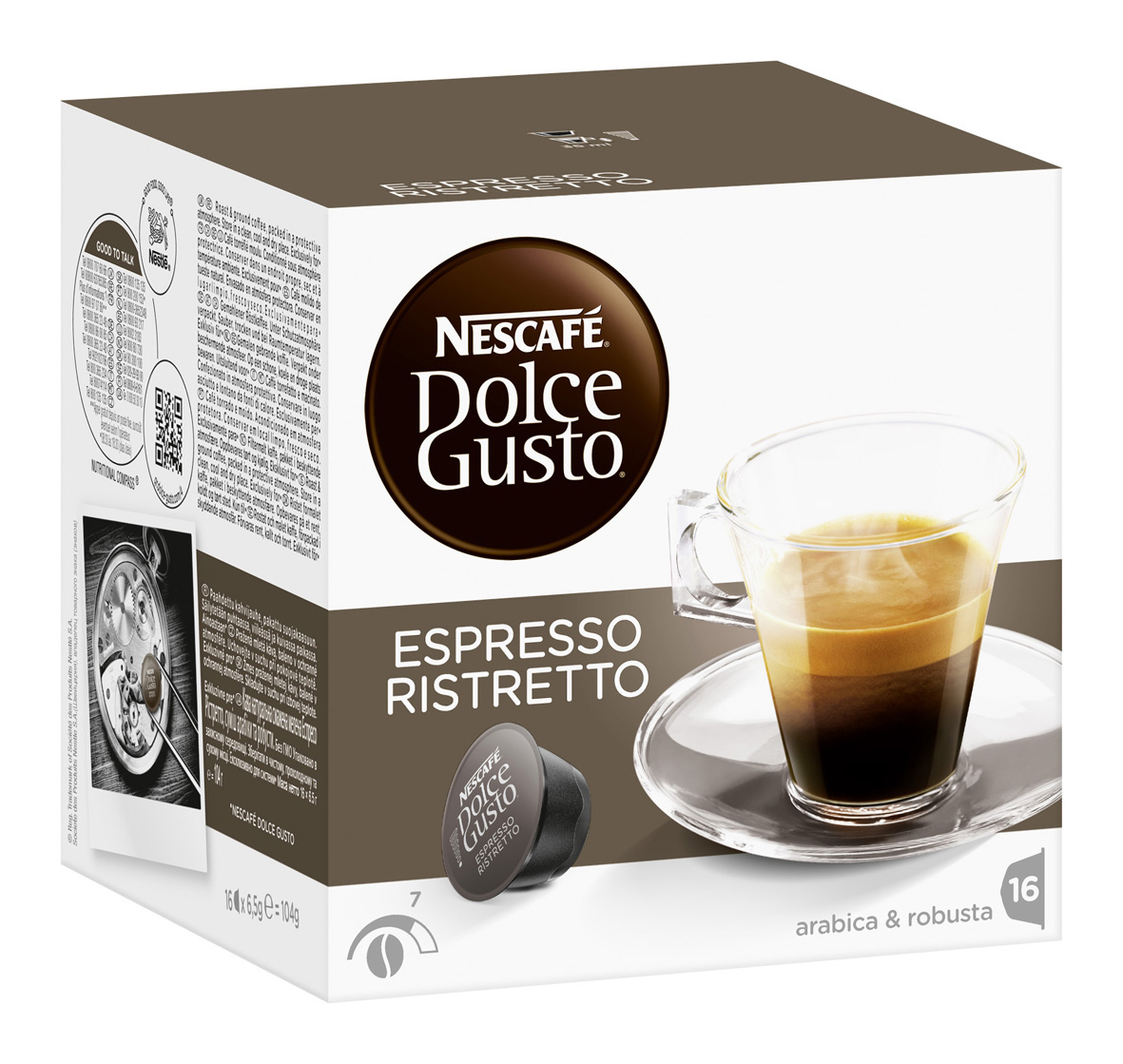 DOLCE GUSTO 12089916 Espresso Ristretto Kaffeekapseln (NESCAFÉ® Dolce Gusto®)