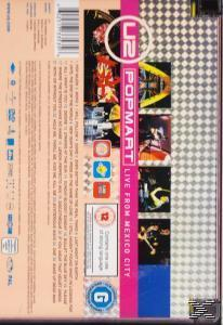 U2 Popmart DVD-Hülle mit Bandfotos und Text.