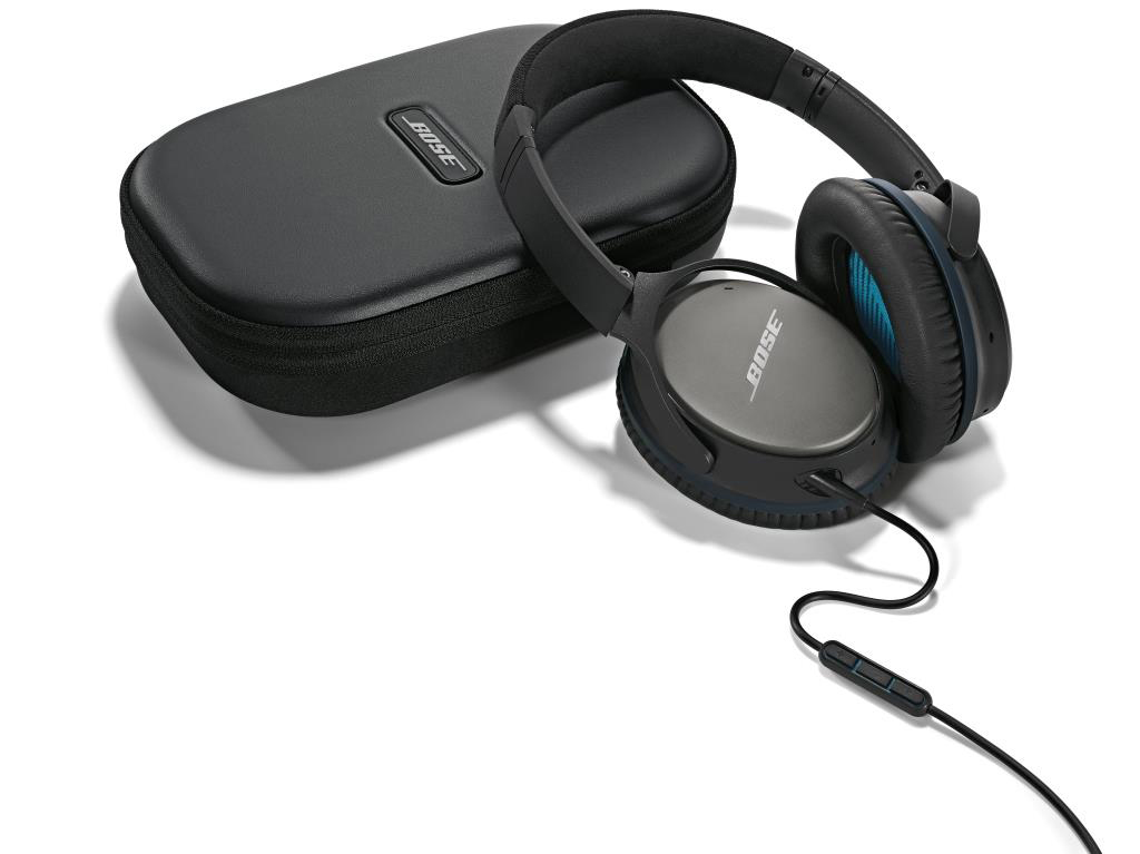 BOSE QuietComfort 25, Over-ear Kopfhörer Schwarz/Blau