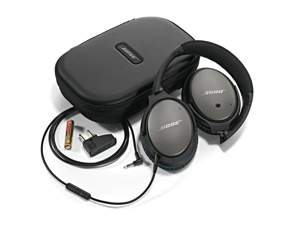 BOSE QuietComfort 25, Over-ear Kopfhörer Schwarz/Blau