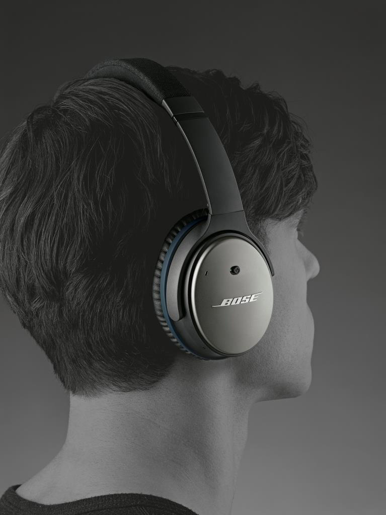 BOSE QuietComfort 25, Over-ear Kopfhörer Schwarz/Blau