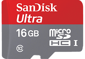 SANDISK 124071 MSDHC ULTRA ANDROID, Micro-SDHC, 16 GB, 48 MB/s