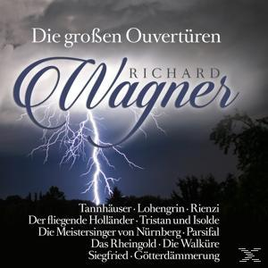 Albumcover mit Blitz, blauem Himmel und Text. Richard Wagner Musik.