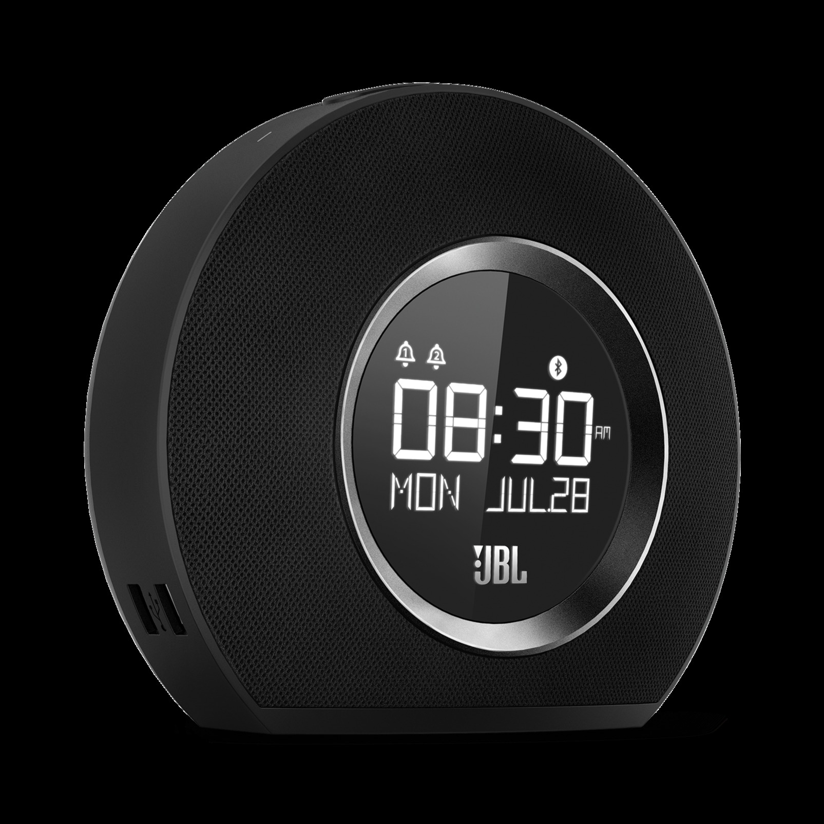 JBL Horizon Radio-Uhr, FM, Schwarz