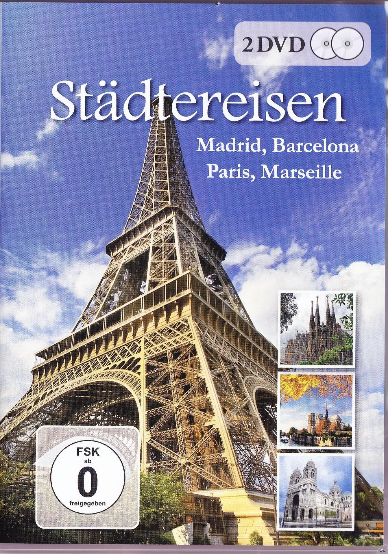 DVD Madrid, Paris, Marseille Städtereisen - Barcelona,