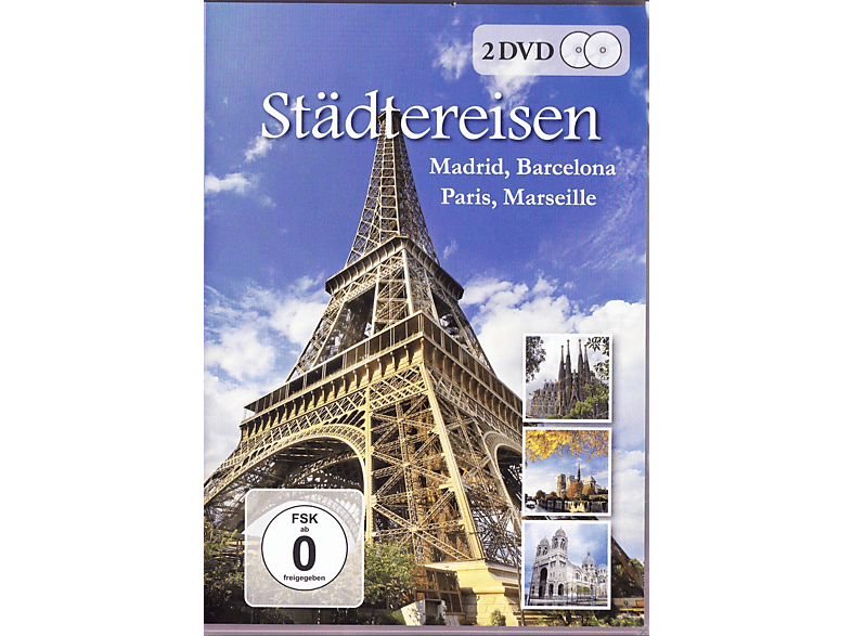 DVD - Städtereisen Paris, Madrid, Barcelona, Marseille