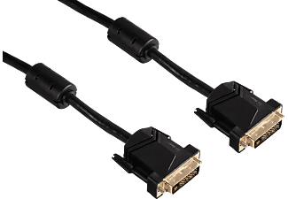 HAMA 125285 CABLE DVI-D M/M 1.8M - DVI-Kabel, 1.8 m, Schwarz