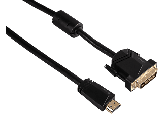 HAMA Câble HDMI-DVI, 1.8 m - Câble DVI-HDMI, 1.8 m, Noir