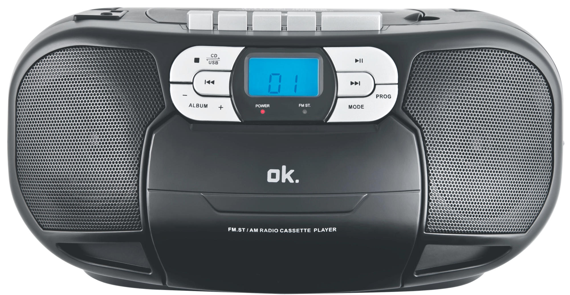 Radio CD - OK ORC 500- B, Negro/Gris