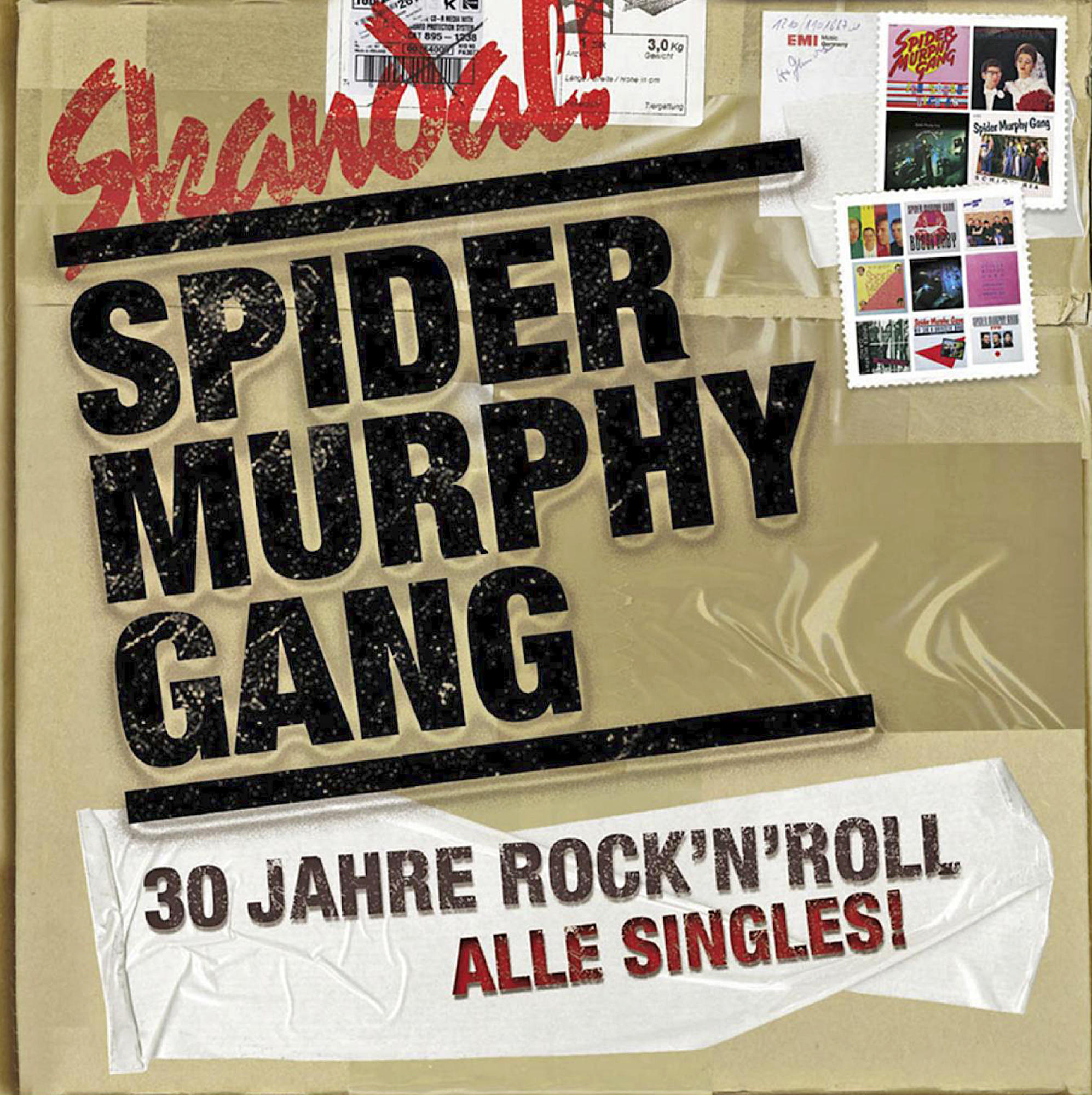Albumcover mit Bandnamen, Stempel und dem Titel: 30 Jahre Rock'n'Roll Alle Singles!