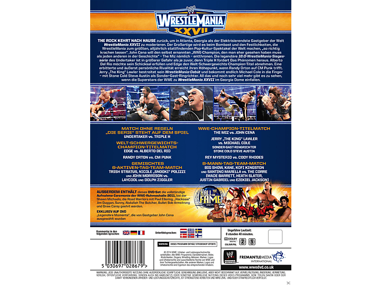 Thumbnail - Wrestlemania 27 DVD