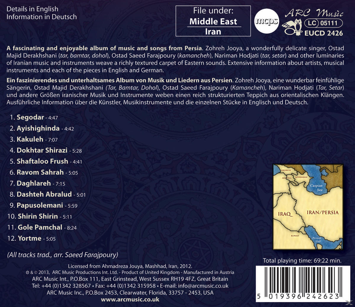 Zohreh Jooya - Journey To Persia  - (CD)