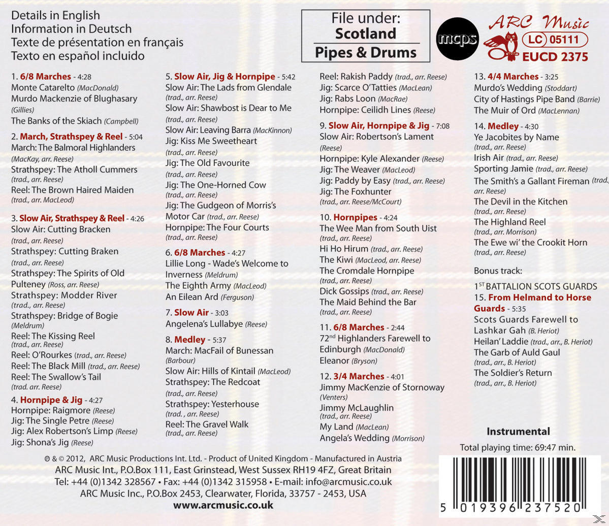 The 1st Battalion Queen's Own Highlanders - Pipes & Drums From Scotland  - (CD)