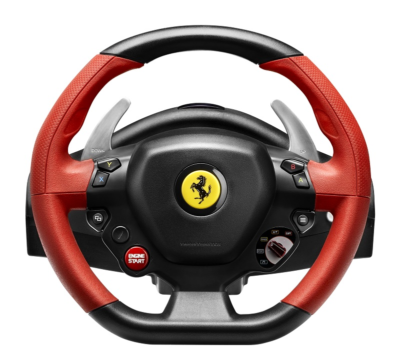 THRUSTMASTER Ferrari 458 Spider Series Xbox X|S), One Xbox / Lenkrad, 2-Pedalset, (inkl. Rot Schwarz