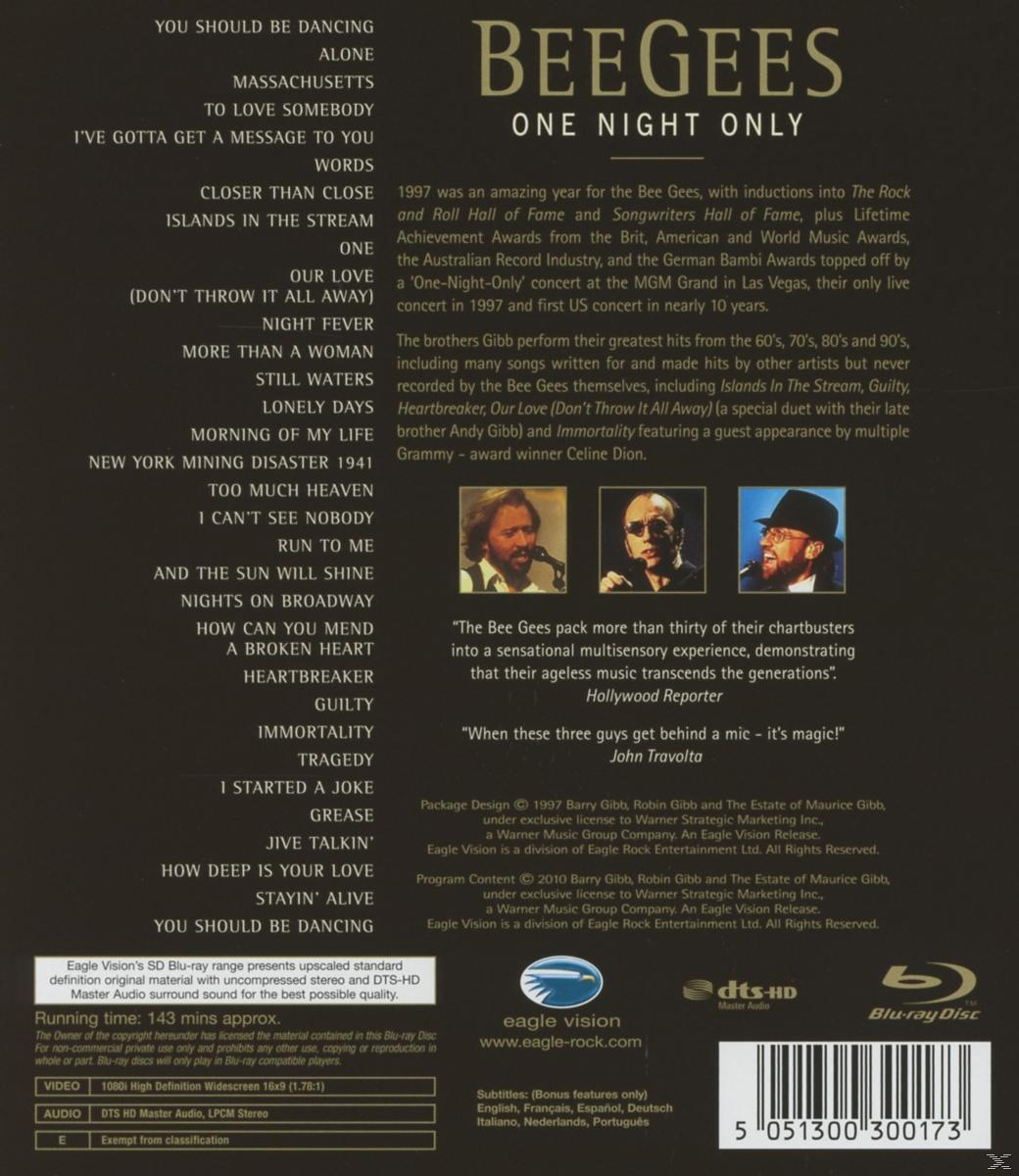 - Night One Only Bee (Blu-ray) Gees -