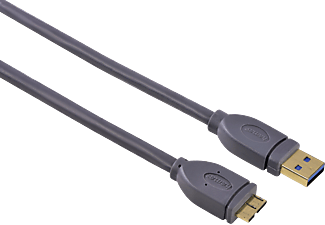 HAMA 125242 - USB-Kabel, 0.75 m, 5120 Mbit/s, Grau