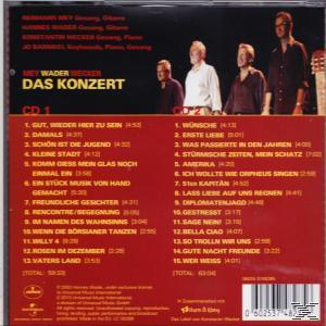 CD-Cover mit Titelliste und vier Männern. Oben steht der Bandname, der Konzerttitel und einige Namen.