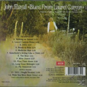 CD-Cover: John Mayall, Blues From Laurel Canyon. Eine Person geht in einen verschwommenen Hintergrund.