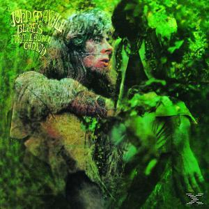 Albumcover mit dem Gesicht eines Mannes im grünen Laub. Der Text lautet 'John Mayall Blues From Laurel Canyon'.