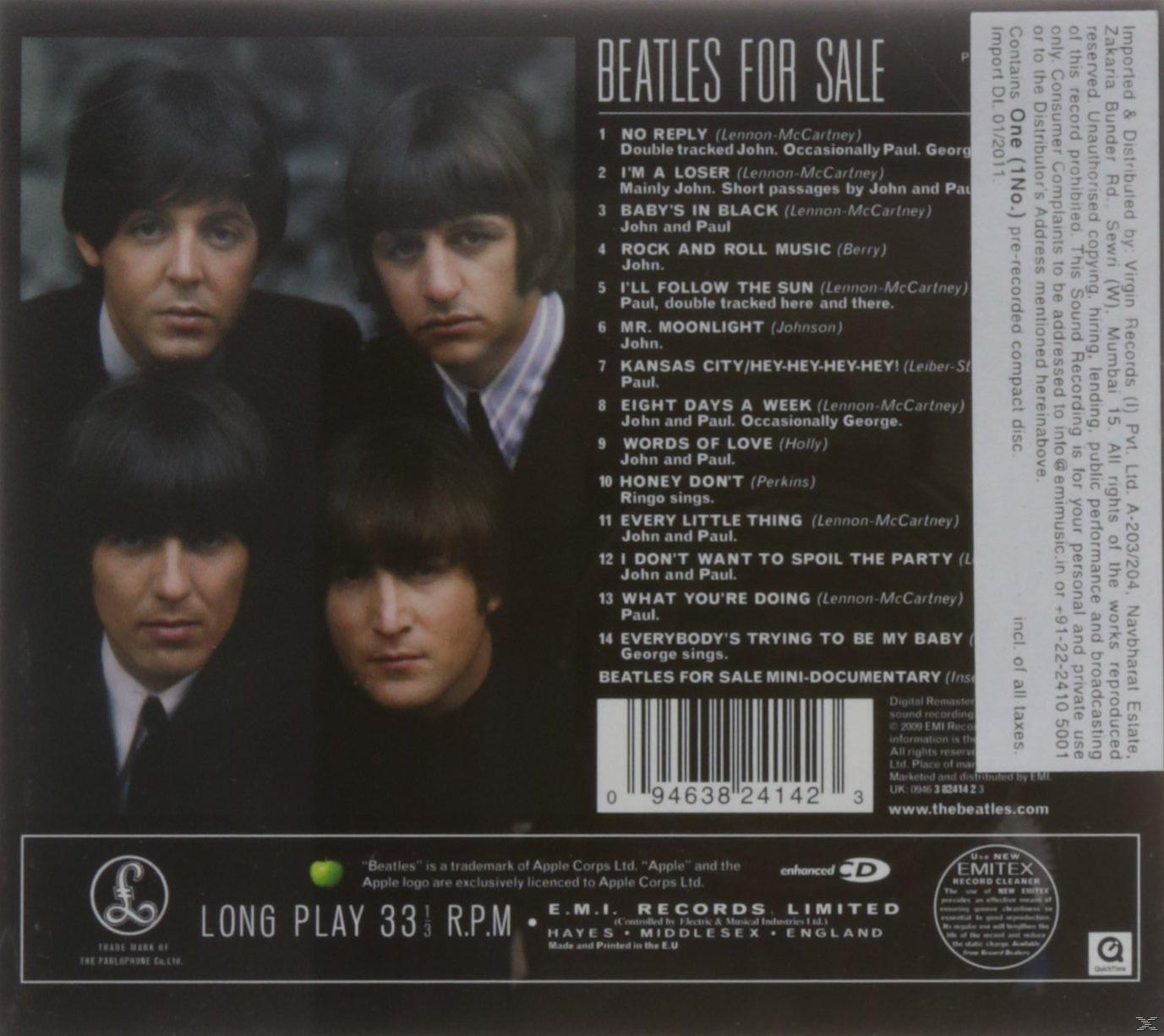 Pochette de l'album 'Beatles for Sale' des Beatles, avec les membres du groupe.