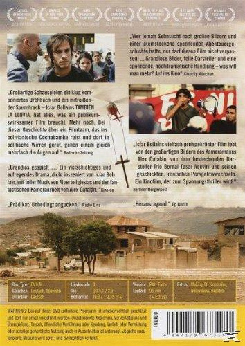Rückseite einer DVD-Hülle mit Bildern des Films und Text auf Deutsch. Bilder von Menschen und ein Kreuz.