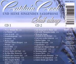 Albumrückseite mit Titelliste auf Deutsch, CD 1 und CD 2, und Text "Sail along".