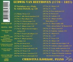 Christina Bjorkoe - 33 Variationen über einen Walzer von Diabelli  - (CD)