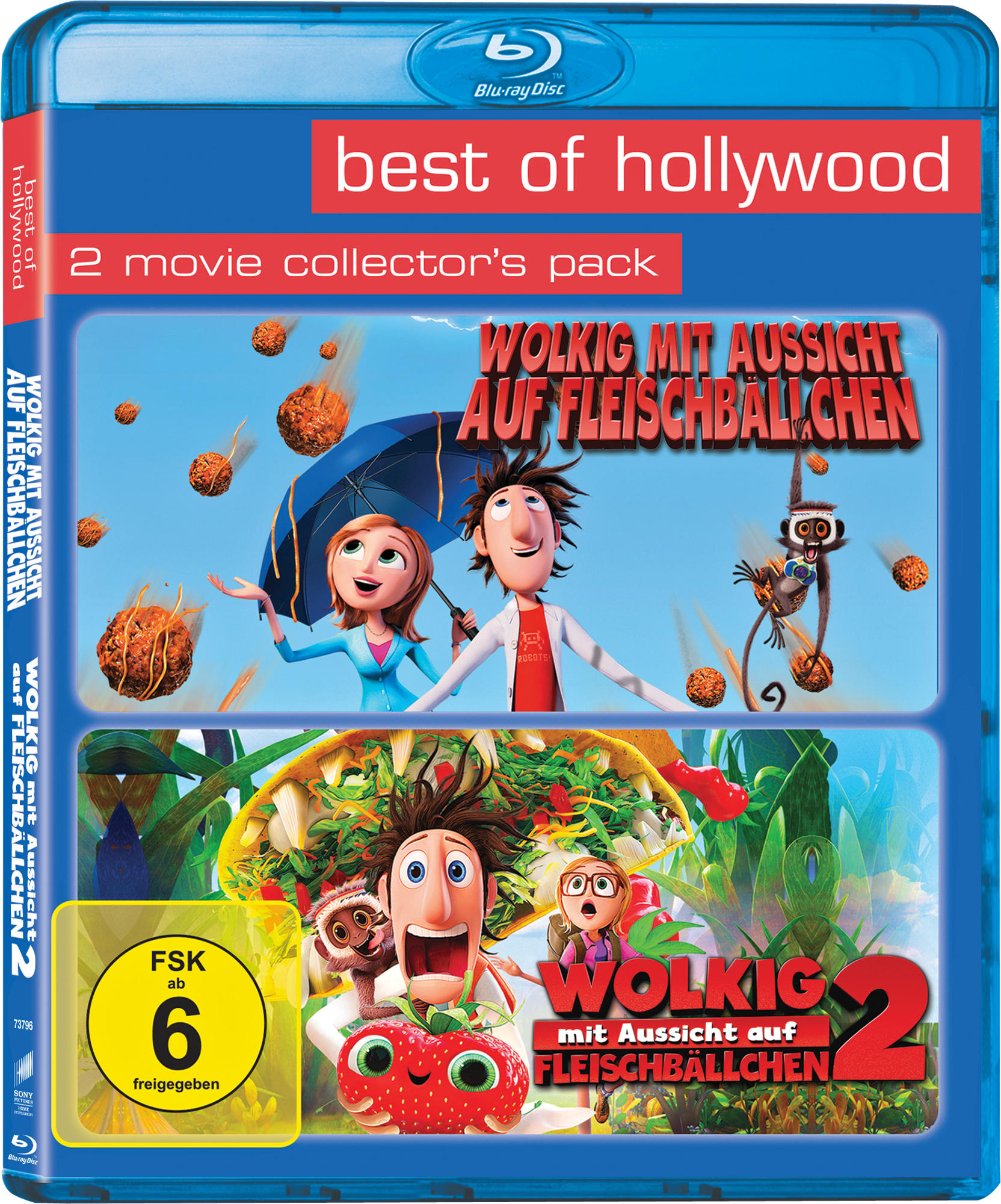 Wolkig mit Aussicht auf Fleischbällchen 1 &2 (Best Of Hollywood) Blu-ray