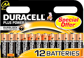 DURACELL Plus Power AA 12-pack - Batterier