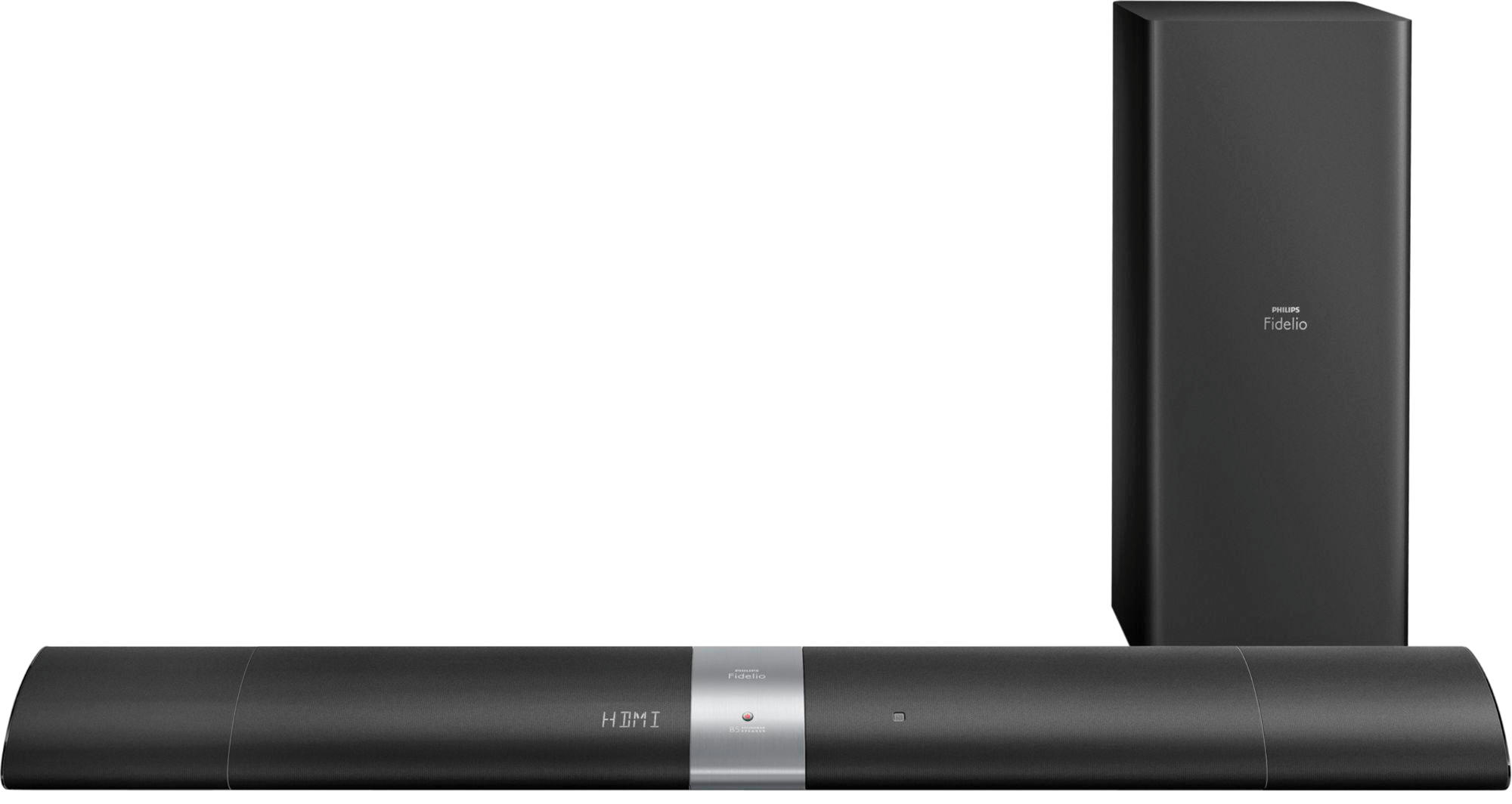 PHILIPS Fidelio B5, 4.1 Heimkino-System, Schwarz
