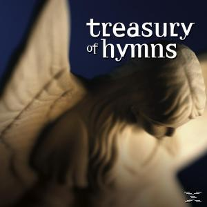 Albumcover: Engelstatue mit Text 'treasury of hymns'.