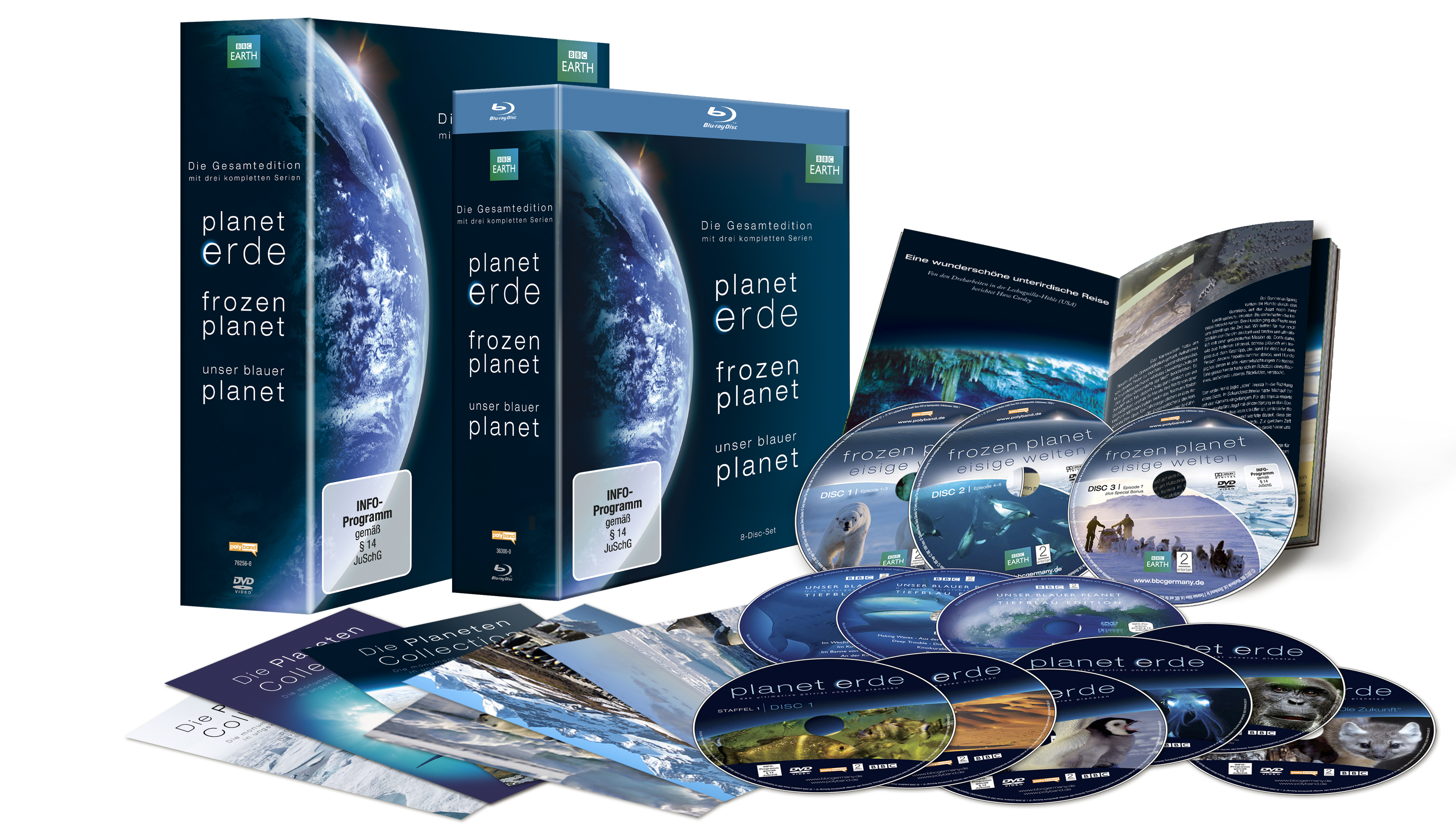 Planet Erde / Frozen Planet / Unser Blauer Planet DVD