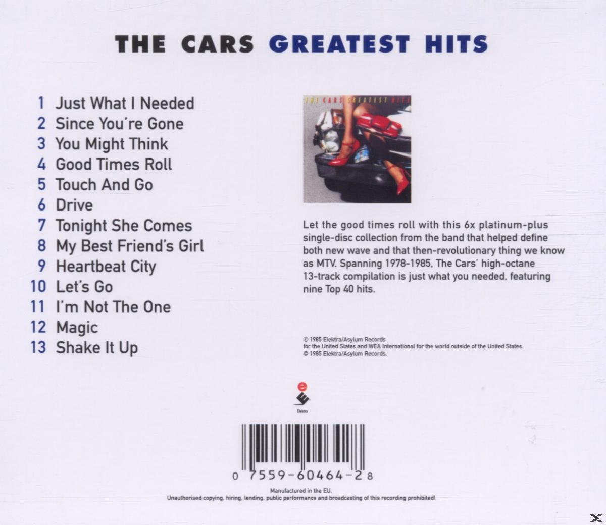 Albumcover zeigt ein CD-Cover mit Text, der Songs auflistet. Das Bild zeigt ein Auto und Beine in roten Schuhen.