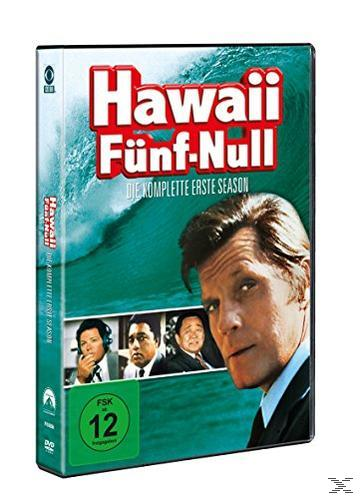 DVD-Cover der Fernsehserie Hawaii Five-0 mit Schauspielern und dem Serientitel.