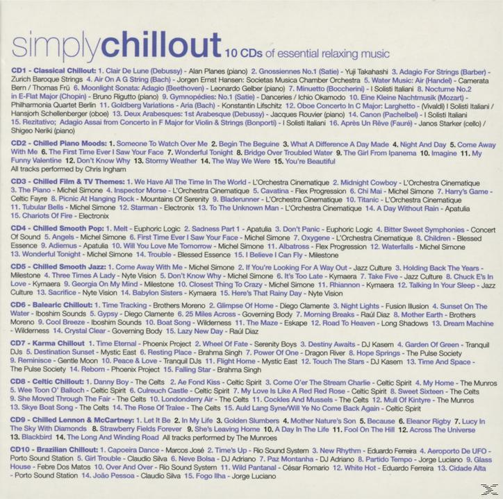 VARIOUS - Simply Chillout  - (CD)