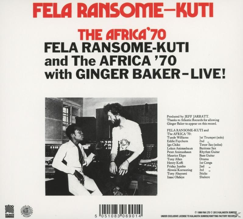 Fela Kuti - Baker - (CD) With (Remastered) Fela Live Ginger