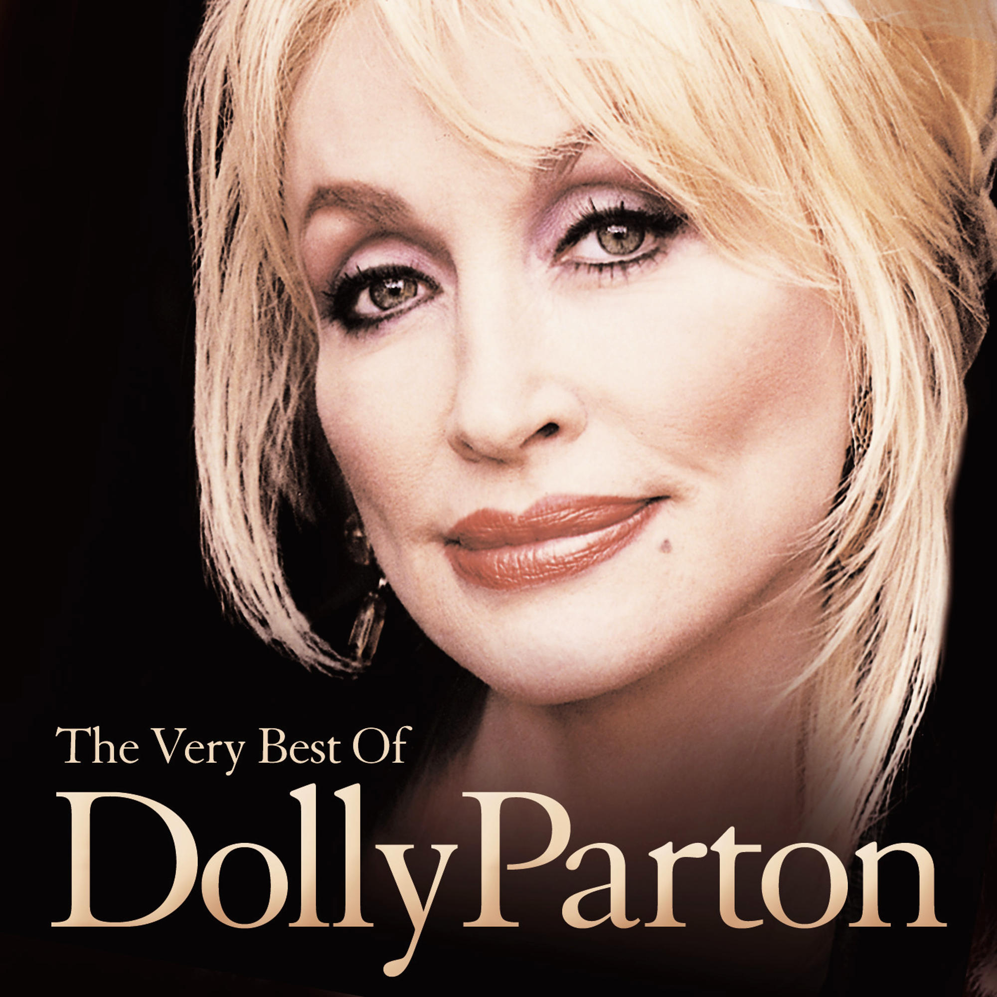 Albumcover: Dolly Partons Gesicht, blondes Haar und der Albumtitel.