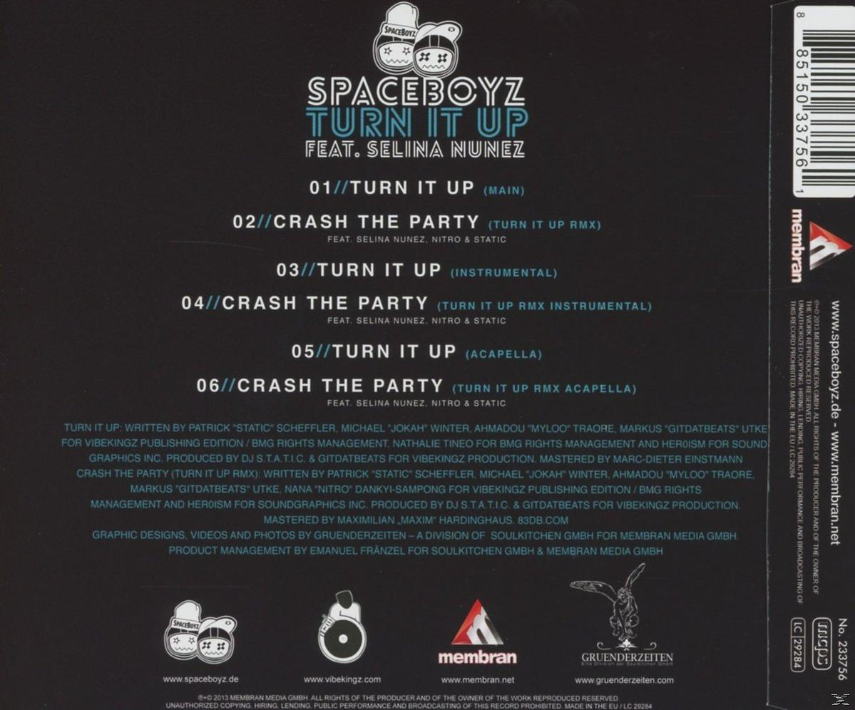 Spaceboyz, Selina Nunez - Turn It Up  - (CD 3 Zoll Single (2-Track))