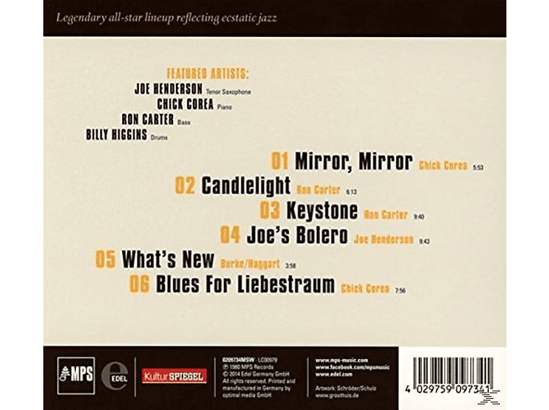 Thumbnail - Joe Henderson - Mirror, Mirror (CD)