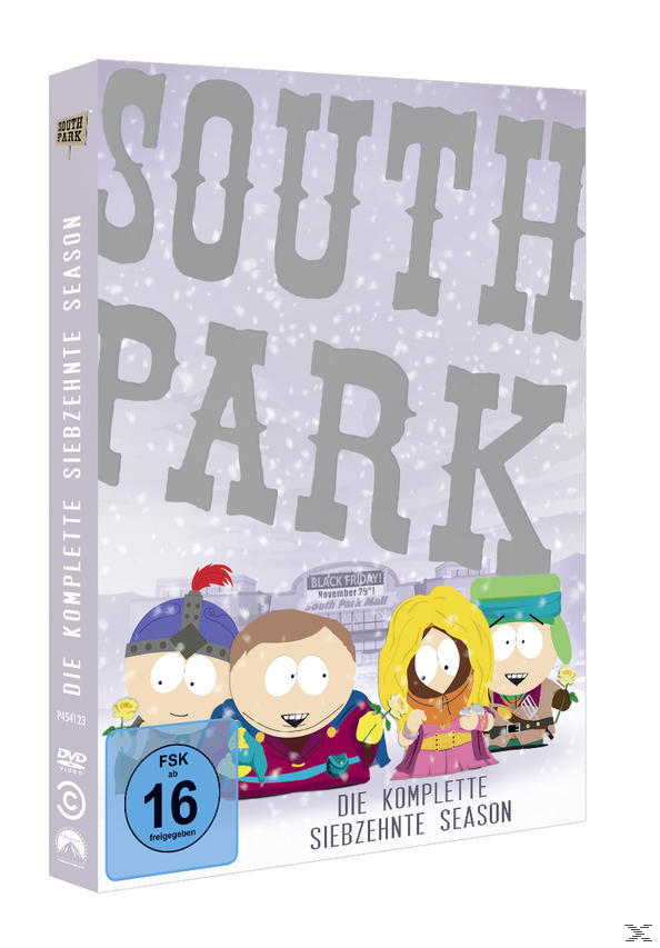 DVD-Cover für 'South Park', mit Charakteren in Kostümen und dem Titel.