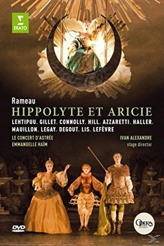 DVD-Cover: 'Hippolyte et Aricie'. Bühnenbild mit drei Figuren.
