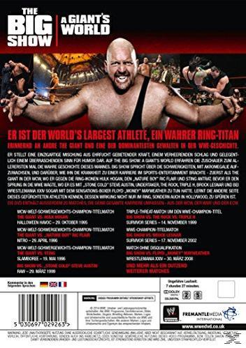 The Big Show Wrestling DVD-Cover, mit einem grossen, kahlen Mann und Text auf Englisch und Deutsch.